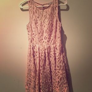 Blush Lace Cocktail Dress